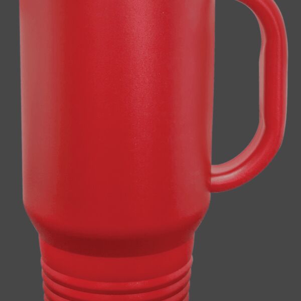 Polar Camel 40 oz. Red Travel Mug with Handle, Straw Included Thumbnail