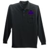 Long Sleeve Silk Touch Polo with Pocket Thumbnail