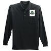 Long Sleeve Silk Touch Polo with Pocket Thumbnail