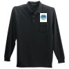Long Sleeve Silk Touch Polo with Pocket Thumbnail