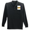 Long Sleeve Silk Touch Polo with Pocket Thumbnail
