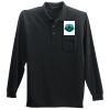 Long Sleeve Silk Touch Polo with Pocket Thumbnail