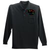 Long Sleeve Silk Touch Polo with Pocket Thumbnail