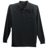 Long Sleeve Silk Touch Polo with Pocket Thumbnail