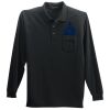 Long Sleeve Silk Touch Polo with Pocket Thumbnail