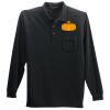 Long Sleeve Silk Touch Polo with Pocket Thumbnail
