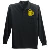 Long Sleeve Silk Touch Polo with Pocket Thumbnail