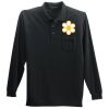 Long Sleeve Silk Touch Polo with Pocket Thumbnail
