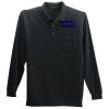 Long Sleeve Silk Touch Polo with Pocket Thumbnail