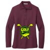 Ladies Silk Touch Long Sleeve Polo Thumbnail