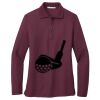 Ladies Silk Touch Long Sleeve Polo Thumbnail
