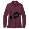Ladies Silk Touch Long Sleeve Polo Thumbnail