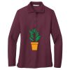 Ladies Silk Touch Long Sleeve Polo Thumbnail